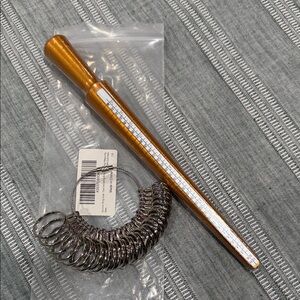 Ring Sizer Set with Mandrel and Ring Gauge